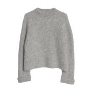 Aim'n Grey Melange Alpaca Knit Sweater Gray, Dam