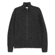 Officine Générale Ull Cardigan med Dragkedja Gray, Herr