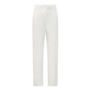 Salvatore Ferragamo Pantaloni Byxor White, Dam