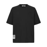 Samsøe Samsøe Ekologisk Jersey T-shirt med Tryck Black, Herr