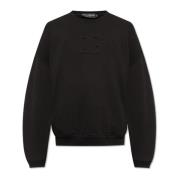 Dolce & Gabbana Sweatshirt med präglat logotyp Black, Herr