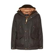 Manifattura Ceccarelli Casentino Green Camel Fisherman Parka Black, Da...