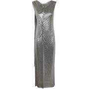 Paco Rabanne Silver Mesh Kimono Gray, Dam