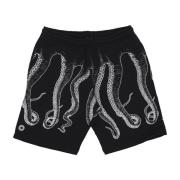 Octopus Outline Sweatshorts Vit/Svart Black, Herr