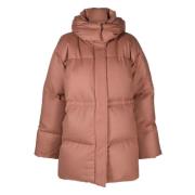 Joseph Beige Puffer & Down Wool Coat Pink, Dam