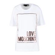 Love Moschino Tshirt White, Dam