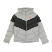 Nike Sportig syntetisk fylljacka i Lt Smoke Grey/Black/Bright Crimson ...