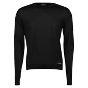 Prada Sidensweater Vår-Sommar 2025 Kollektion Black, Herr