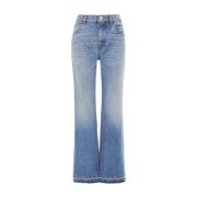 Chloé Straight-Leg Jeans med Klassisk Design Blue, Dam