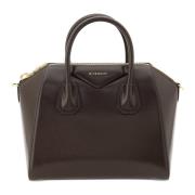 Givenchy Brun Box Kalvskinn Antigona Handväska Brown, Dam