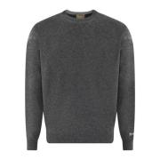 Woolrich Lambswool Crewneck Tröja Gray, Herr