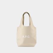 A.p.c. Guld PVC Tote Väska med Handtag Beige, Dam