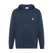 Maison Kitsuné Casual Chillax Patch Hoodie Blue, Herr