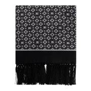 Dolce & Gabbana Sidenscarf med fransar Black, Herr