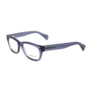 Alexander McQueen Blå Acetatramar med transparent urtavla Blue, Unisex