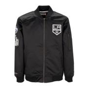 Mitchell & Ness NHL Lätt Satin Bomberjacka Black, Herr