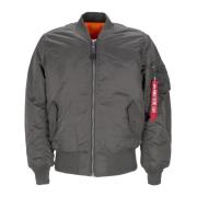 Alpha Industries Vändbar Grå Bomberjacka med Dragkedja Gray, Herr