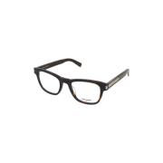 Saint Laurent Modernt Glasögon i Havana Acetat Brown, Unisex