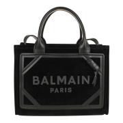 Balmain Mocka Shopper med Logotyp Black, Dam