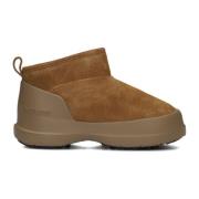 Moon Boot Låga Mockastövlar i Cognac Brown, Dam