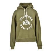 Tommy Hilfiger Stilig Sweatshirt med Bomull-Polyester Blandning Green,...