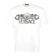 Versace Medusa Chain T-shirt Vår-Sommar 2025 White, Herr