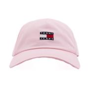 Tommy Jeans Heritage Core 5 Panel Cap Pink, Dam