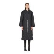 Ganni Quiltad Oversized Krage Kappa Black, Dam