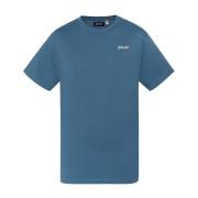 Schott NYC Blått Logotyp Bomull T-shirt Blue, Herr