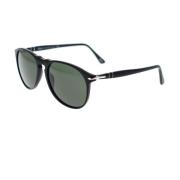 Persol Vintage pilot solglasögon med metallpil Black, Unisex