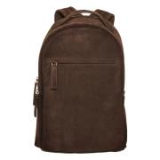 Officine Creative Italiensk Mocka Ryggsäck Brown, Herr