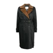 Barbour Vaxad Trenchcoat Svart/Salvia Tartan Black, Dam