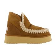 Mou Mini Eskimo Platform Boot Brown, Dam