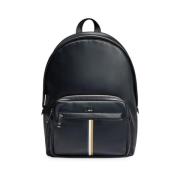 Hugo Boss Eko Läder Crossbody Väska Svart Black, Herr