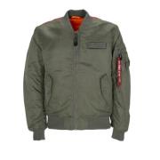 Alpha Industries Vintage Green Reversible Bomber Jacket Green, Herr