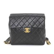 Chanel Vintage Pre-owned Laeder chanel-vskor Black, Dam