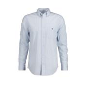 Gant Klassisk Randig Regular Fit Skjorta Blue, Herr