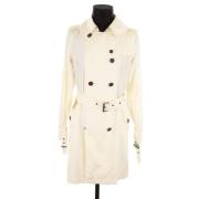 Burberry Vintage Pre-owned Tyg ytterklder White, Dam