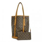 Louis Vuitton Vintage Pre-owned Tyg totevskor Brown, Dam