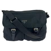 Prada Vintage Pre-owned Canvas prada-vskor Black, Dam