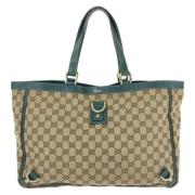 Gucci Vintage Pre-owned Canvas totevskor Beige, Dam