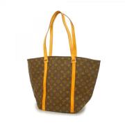 Louis Vuitton Vintage Pre-owned Tyg axelremsvskor Brown, Dam