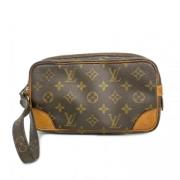 Louis Vuitton Vintage Pre-owned Tyg kuvertvskor Brown, Herr