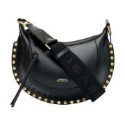 Isabel Marant Studded Svart Läder Axelväska Black, Dam