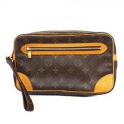 Louis Vuitton Vintage Pre-owned Tyg kuvertvskor Brown, Herr