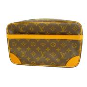 Louis Vuitton Vintage Pre-owned Tyg kuvertvskor Brown, Dam