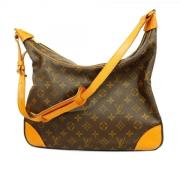 Louis Vuitton Vintage Pre-owned Tyg axelremsvskor Brown, Dam