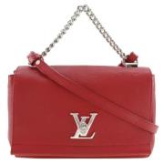 Louis Vuitton Vintage Pre-owned Laeder axelremsvskor Red, Dam