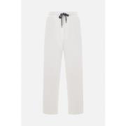 Brunello Cucinelli Beige Joggingbyxor Piquet Bomull Beige, Dam