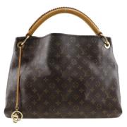 Louis Vuitton Vintage Pre-owned Canvas handvskor Brown, Dam